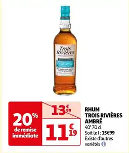 Auchan RHUM TROIS RIVIÈRES AMBRÉ offre