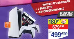 Cora x Carrefour CONSOLE PS5 STANDARD + 2 MANETTES + JEU SPIDERMAN MILES offre