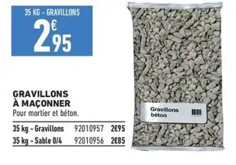 Brico Cash GRAVILLONS À MAÇONNER offre