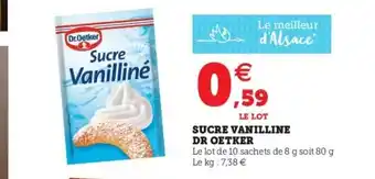 Hyper U Sucre Vanilline Dr Oetker offre