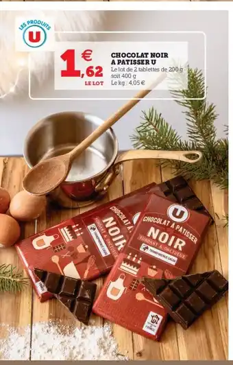 Hyper U Chocolat Noir a Patisser U offre