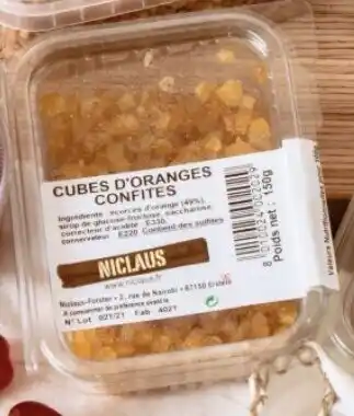 Cubes De Fruits Confits Niclaus