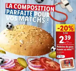 Poitrine de porc fumée au miel