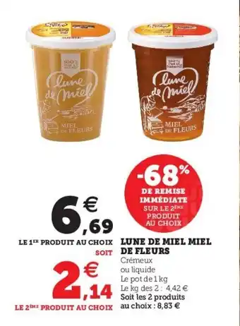 Hyper U Lune De Miel Miel De Fleurs offre