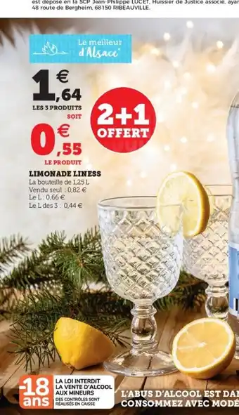 Hyper U Limonade Liness offre