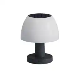 Jardiland Lampe de table solaire LUMINA Blanc Plastique H13.5 cm offre