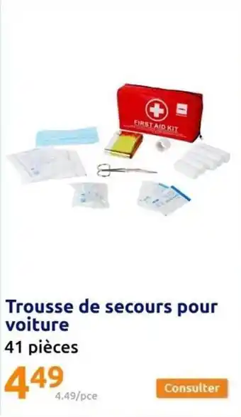 Action Trousse de secours pour voiture offre