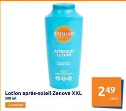 Action Zenova - lotion après-soleil xxl offre