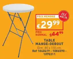Trafic TABLE MANGE-DEBOUT offre
