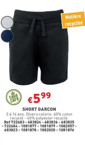 Trafic SHORT GARCON offre