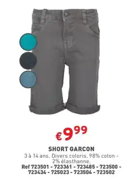 Trafic SHORT GARCON offre