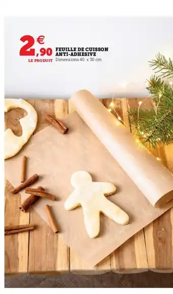 Hyper U Feuille De Cuisson Anti-Adhesive offre