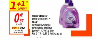Netto Liquide Vaisselle Elixir De Violette Netto offre