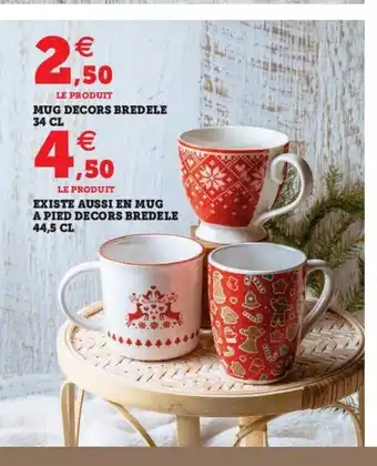 Hyper U Mug Decors Bredele 34 CL offre