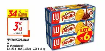 Netto Pépito Chocolat Au Lait Lu offre