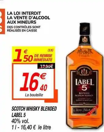 Netto Scotch Whisky Blended Label 5 offre