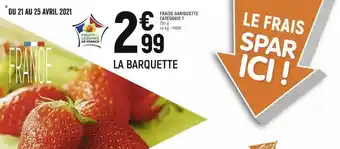 Fraise Gariguette Catégorie 1