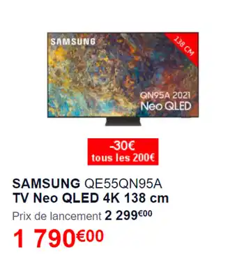 Ubaldi Samsung QE55QN95A TV Neo QLED 4K 138 cm offre