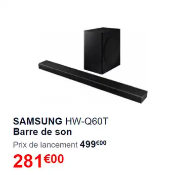Samsung HW-Q6OT Barre De Son