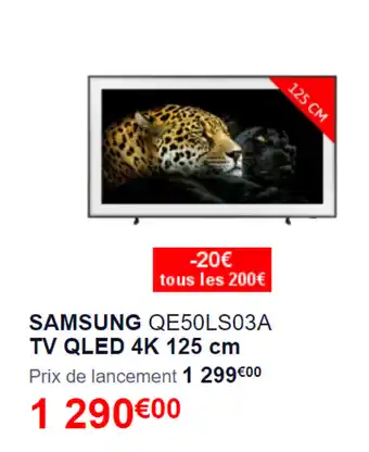 Ubaldi Samsung QE50LS03A TV QLED 1K 125 cm offre