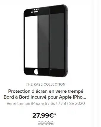 Protection D'écran En Verre Trempé Bord a Bord Incurvé Pour Apple