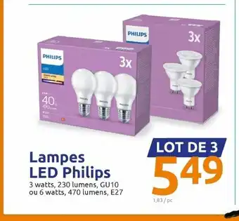 Action Lampes LED Philips offre