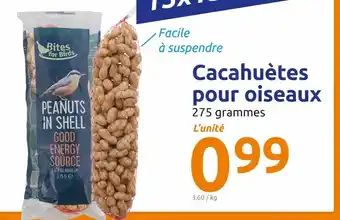 Action Cacahuétes Pour Oiseaux offre
