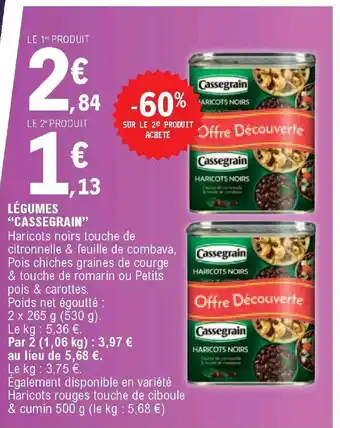 E.Leclerc Lègumes "Cassegrain" offre