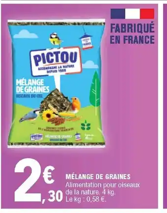 E.Leclerc Mèlange De Graines offre