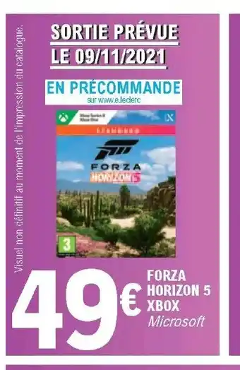 E.Leclerc Forza Horizon 5 Xbox offre