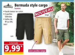 Norma Ronley Bermuda style cargo offre