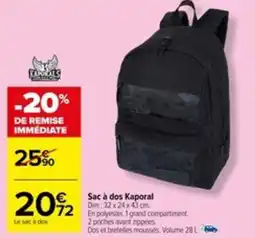 Carrefour Sac à dos Kaporal offre