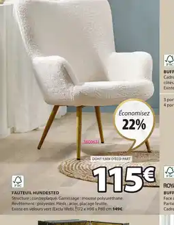 JYSK FAUTEUIL HUNDESTED offre