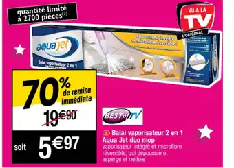 Cora x Carrefour Balai vaporisateur 2 en 1 offre