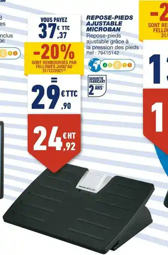 Repose-pieds ajustable microban