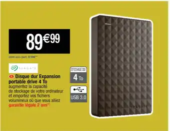 Cora x Carrefour Disque dur Expnasion offre
