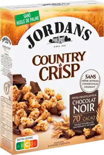 Match Jordans céréales country crisp offre