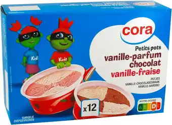 Match Cora petits pots de glace offre