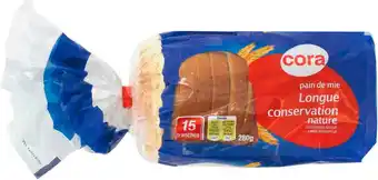 Match Cora pain de mie longue conservation offre