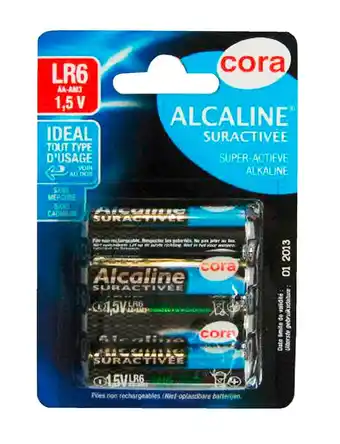 Match Cora piles alcalines suractivées offre