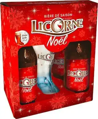 Match Licorne coffret bière de noël offre