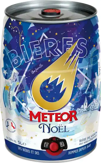 Match Meteor mini fût bière de noël offre