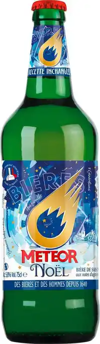 Match Meteor bière de noël offre