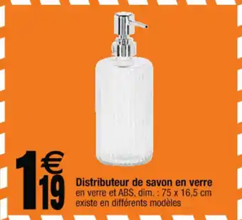 Cora x Carrefour Distributeur de savon en verre offre