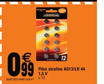 Cora x Carrefour Piles alcaline AG13/LR 44 offre