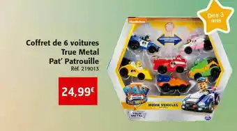Colruyt Coffret De 6 Voitures True Metal Pa' Patrouille offre