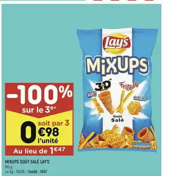 Leader Price Mixups Goût Salé Lay's offre