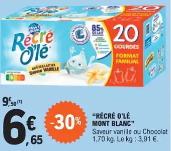E.Leclerc "RÉCRÉ O'LÉ MONT BLANC" offre