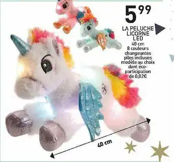 Stokomani La Peluche Licorne Led offre