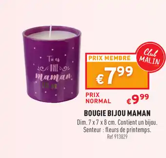 Trafic Bougie bijou maman offre